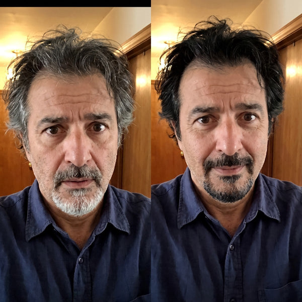 Avant / après — Shampoing Colorant Instantané