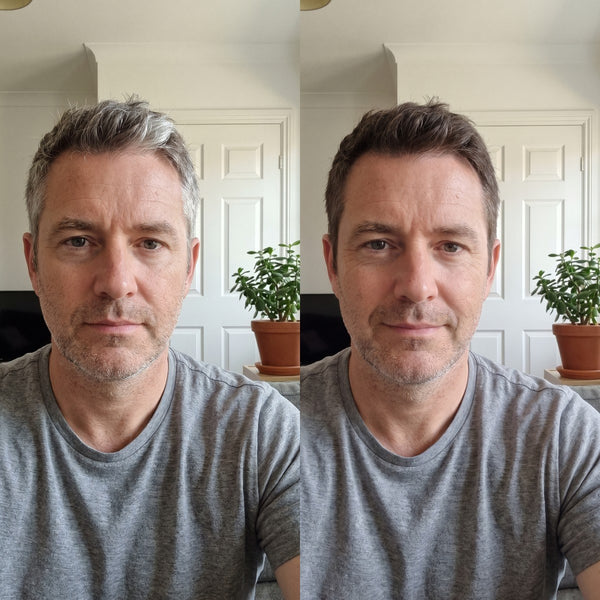Avant / après — Shampoing Colorant Instantané