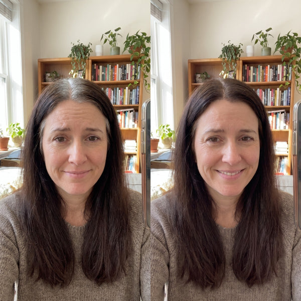 Avant / après — Shampoing Colorant Instantané
