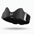 The H Strap black silicone patella strap with adjustable band
