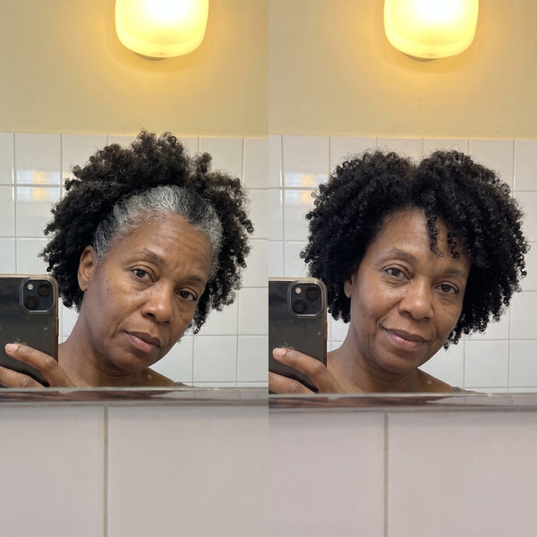 Avant / après — Shampoing Colorant Instantané